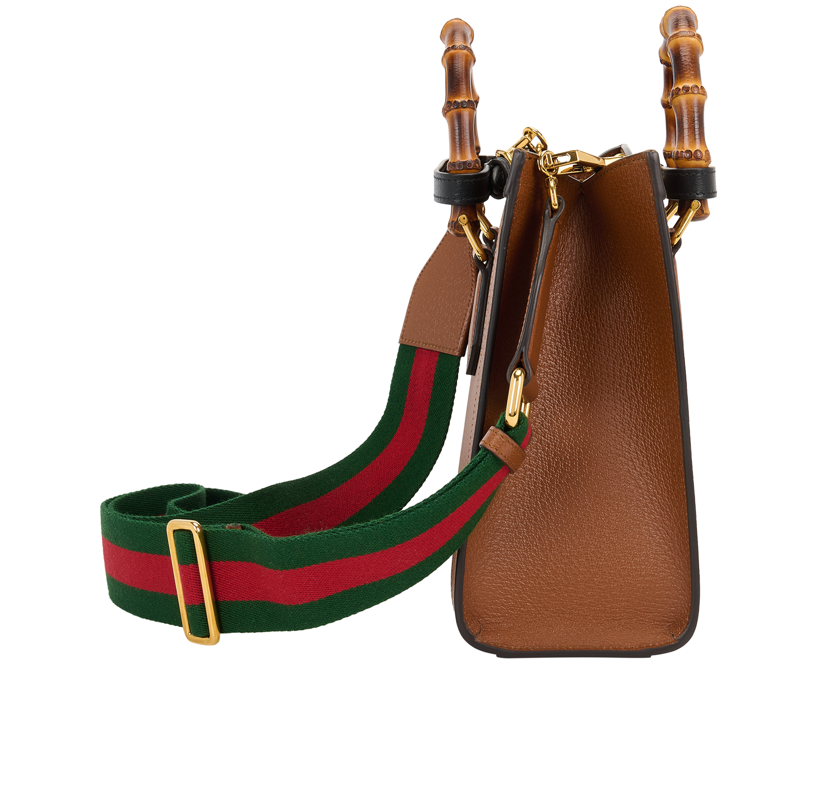 Diana Small Tote, &pound;1,500, Handbags, Brown, Leather, Side view